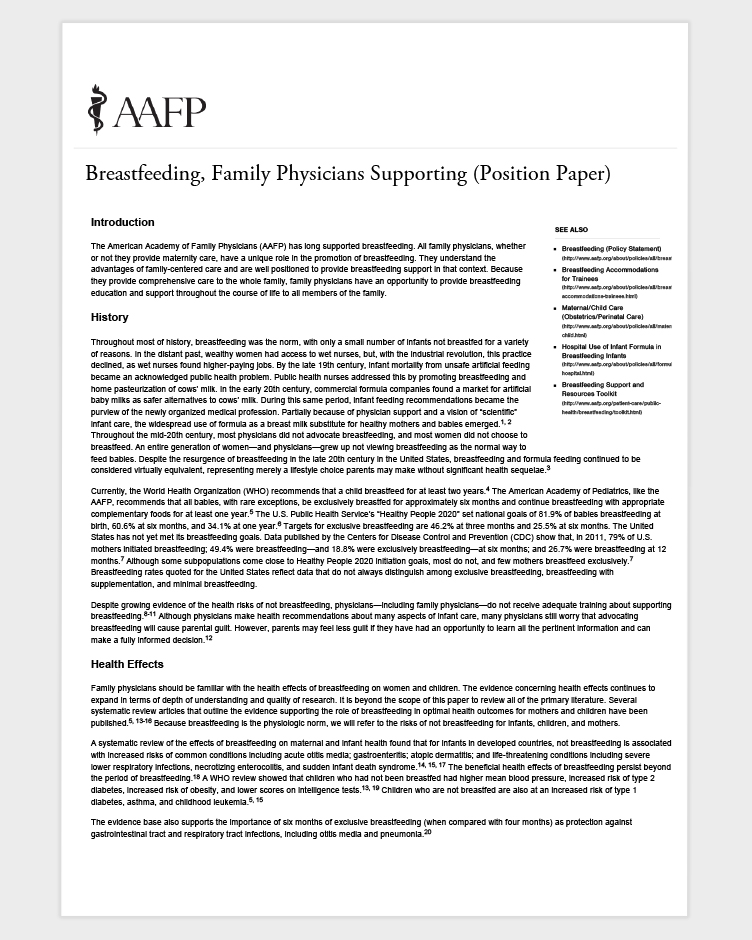 AAFP_Position_Paper_Breastfeeding_Support-2014_0